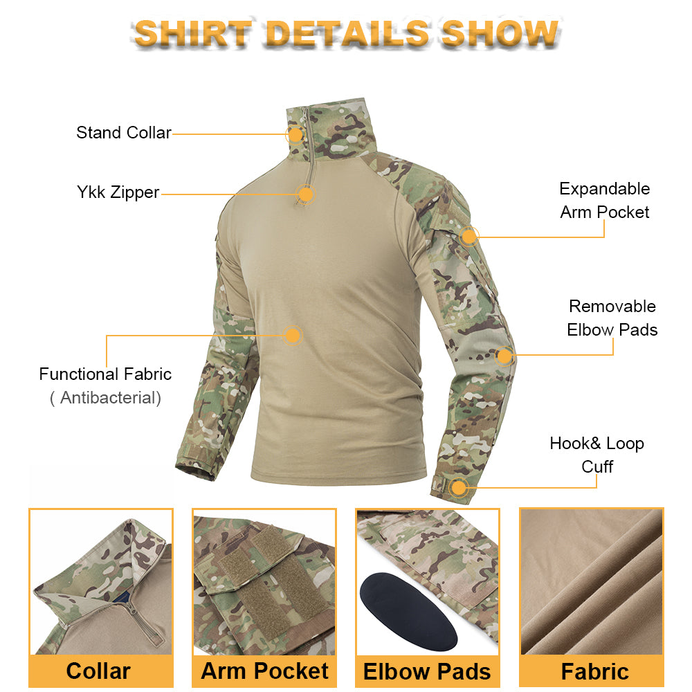 SINAIRSOFT Tactical G3 Combat Men's Hunting Training Soldier Long Sleeve