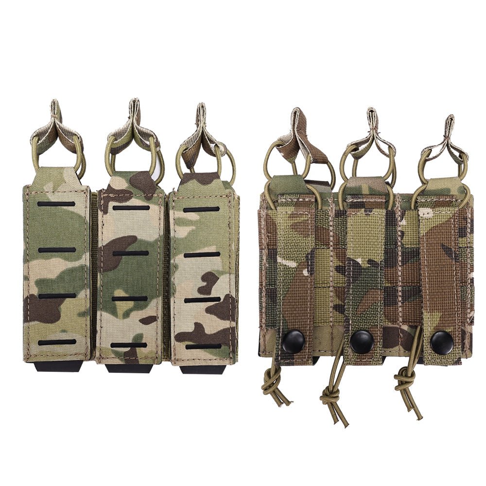 SINAIRSOFT Tactical LSR Triple Magazine Pouch 9mm Laser Cut Molle