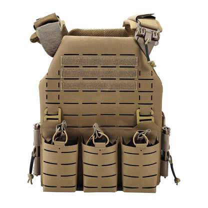 SINAIRSOFT Tactical Vest With Quick Release Laser Cut Triple Magazine