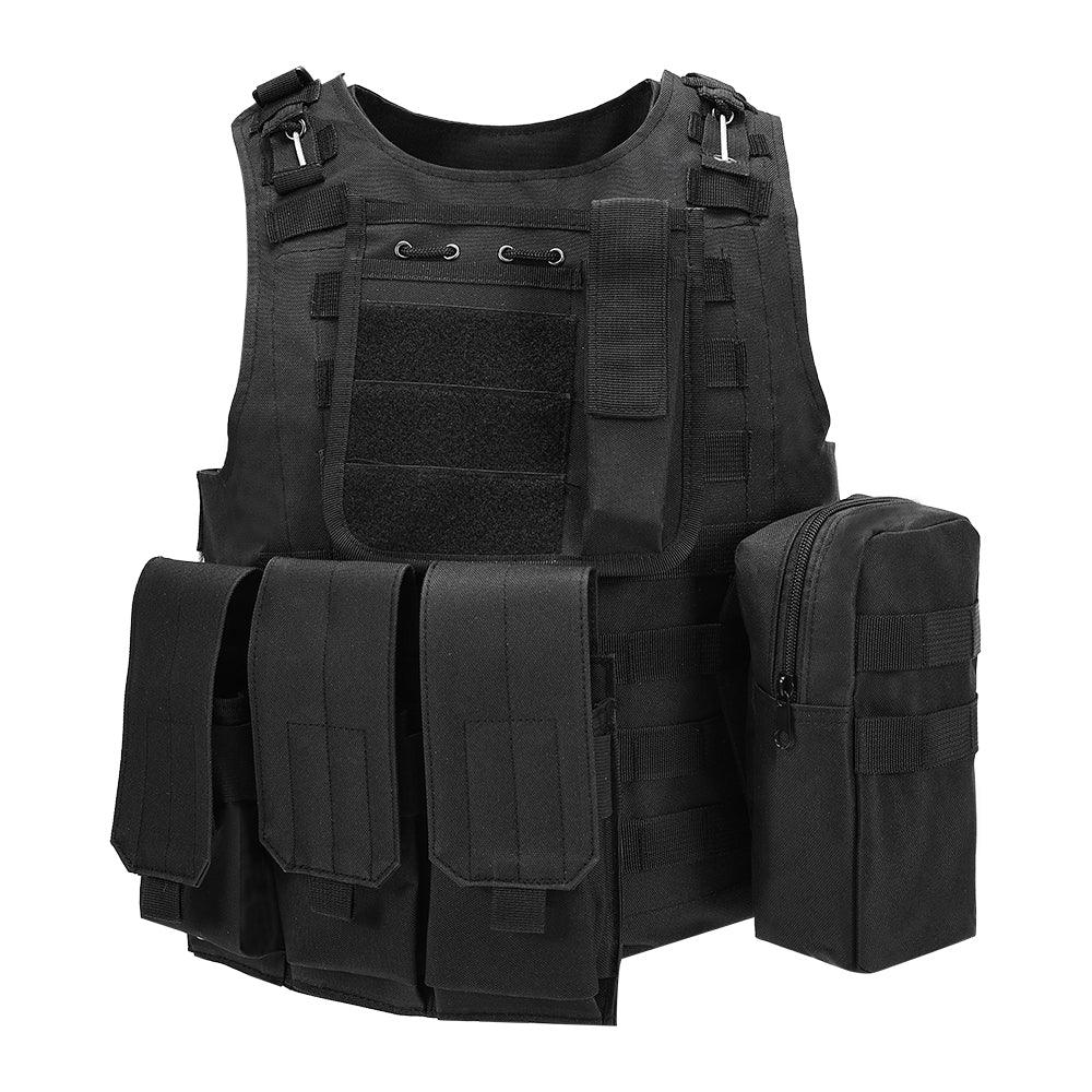 سترة SINAIRSOFT التكتيكية القتالية نظام Molle للقتال وحمل الألواح للعبة كرات الطلاء