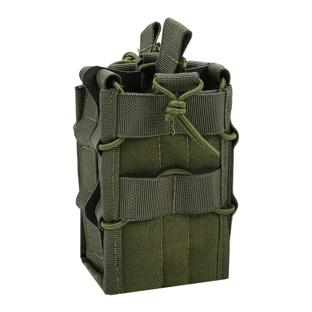 SINAIRSOFT Molle 5.56 7.62 حافظة مجلة فردية مزدوجة حقيبة خصر لحقائب السترة