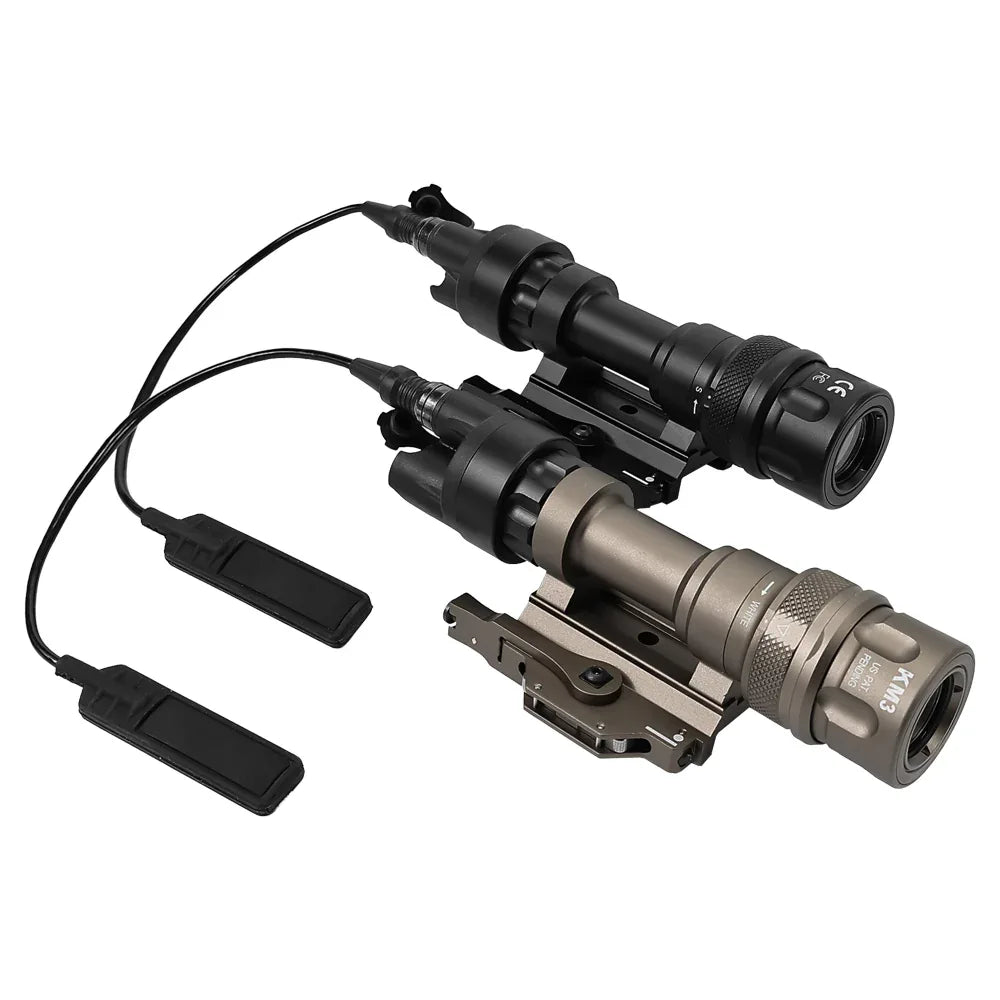 SINAIRSOFT M952V مصباح يدوي تكتيكي LED بضوء ستروب وقاعدة تثبيت على السكة للأسلحة والبنادق