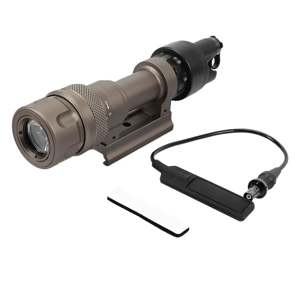 SINAIRSOFT M952V مصباح يدوي تكتيكي LED بضوء ستروب وقاعدة تثبيت على السكة للأسلحة والبنادق