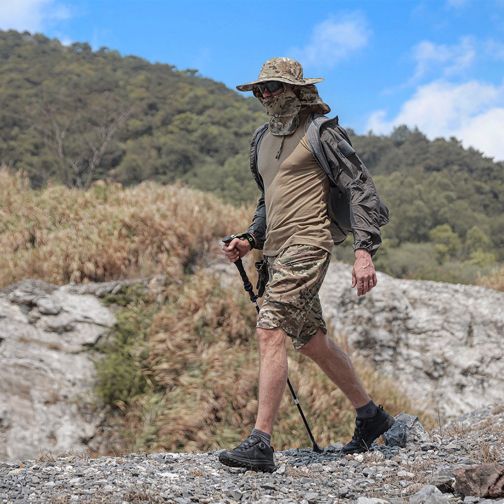 EMERSONGEAR BlueLabel Frillnecks Hat Detachable Face Mask Back Panel Cap