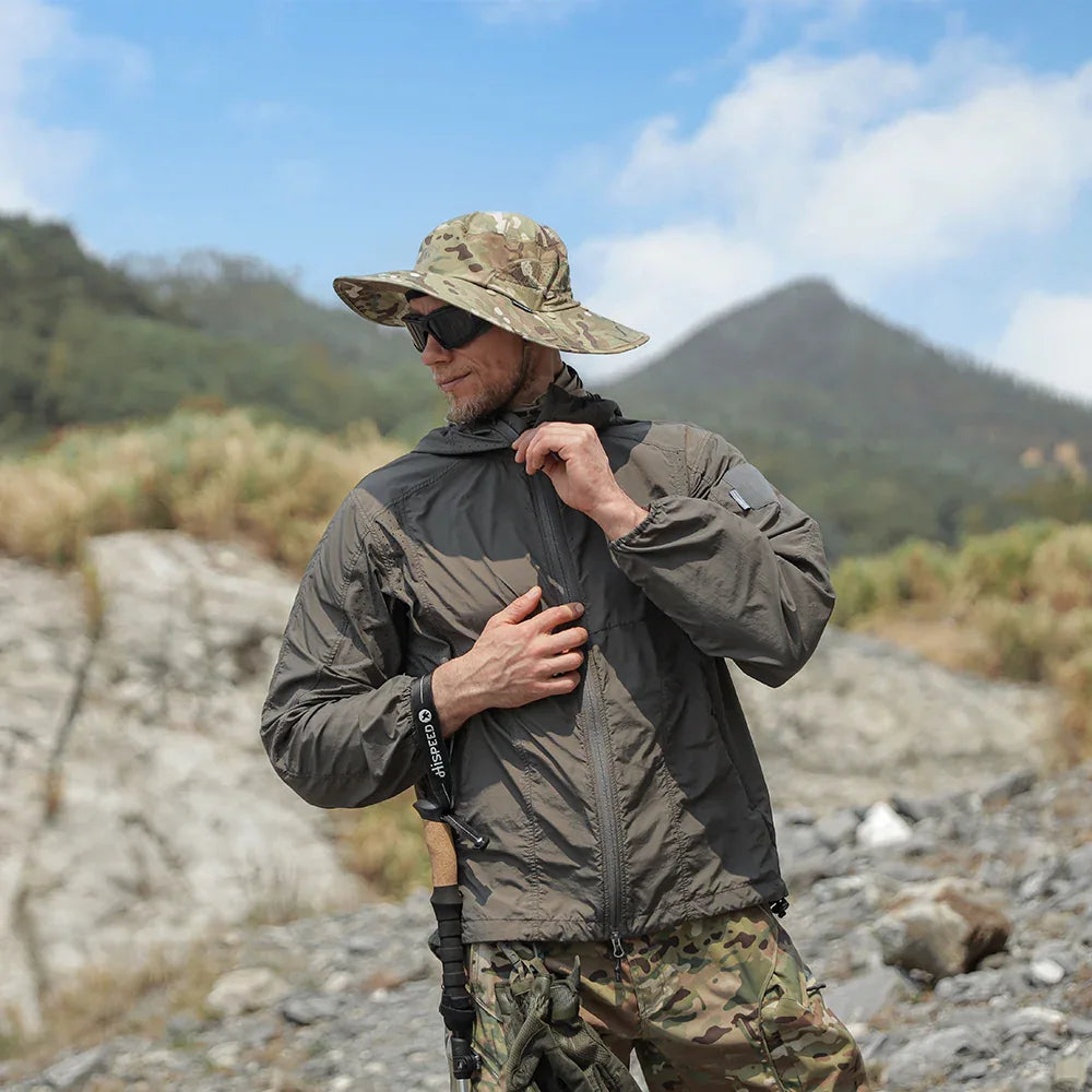 Emersongear® Modular Sun Shield Cap - Detachable Mask & Neck Guard