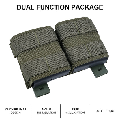 SINAIRSOFT Tactical 5.56mm Double KYWI Molle Magazine Pouch
