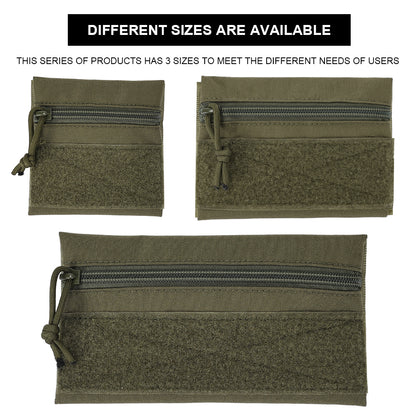 SINAIRSOFT Tactical Micro Flat Zipper Pouch Portable Storage Bag