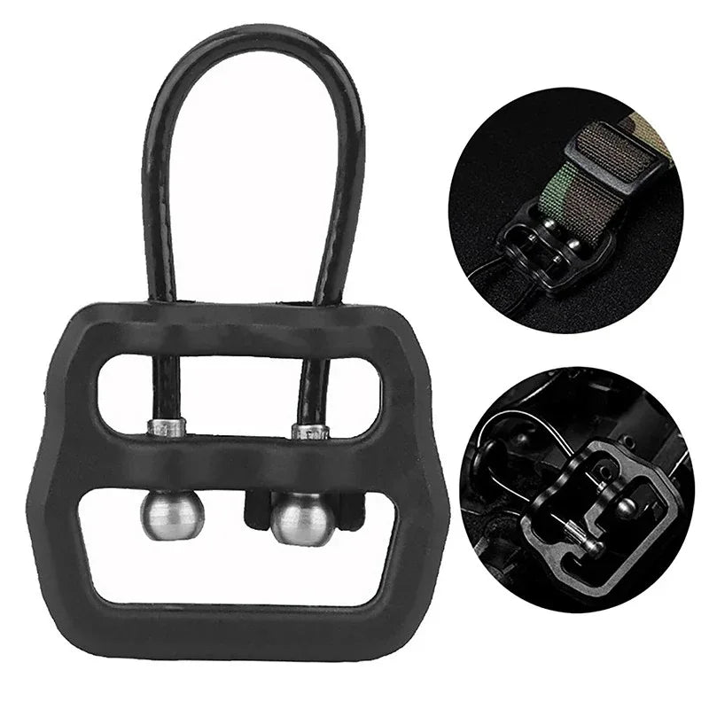 SINAIRSOFT Tactical Gun Sling Buckle Rifle Sling Quick Release Steel Wire Buckle