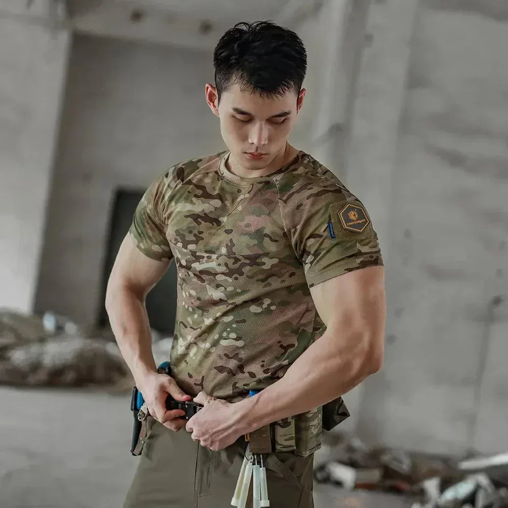 تيشيرتات EMERSONGEAR Blue Label Newt الوظيفية تيشيرتات تكتيكية قمصان علوية يومية