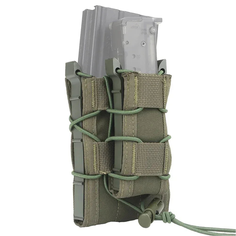 حقيبة مجلات مزدوجة SINAIRSOFT التكتيكية بنظام مولي مقاس 9 ملم/5.56 ملم للحزام