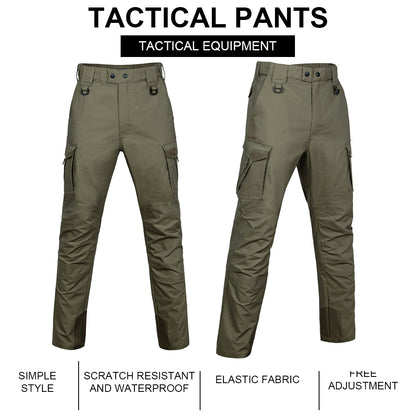 SINAIRSOFT Men's Tactical Work Pants 3D Cut Waterproof Adjustable Waist Conceal Pockets