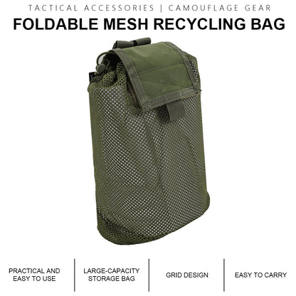 SINAIRSOFT Tactical Mesh Mag Drop Pouch Recycling MOLLE Foldable Magazine bag