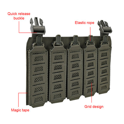SINAIRSOFT Tactical MP5 MP7 Magazine Pouch Vest Chest Rig Mount