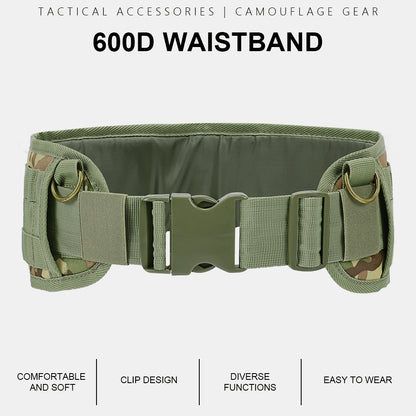 SINAIRSOFT Tactical MOLLE Waist Belt Padded Patrol Combat Battle Outer Soft Belt