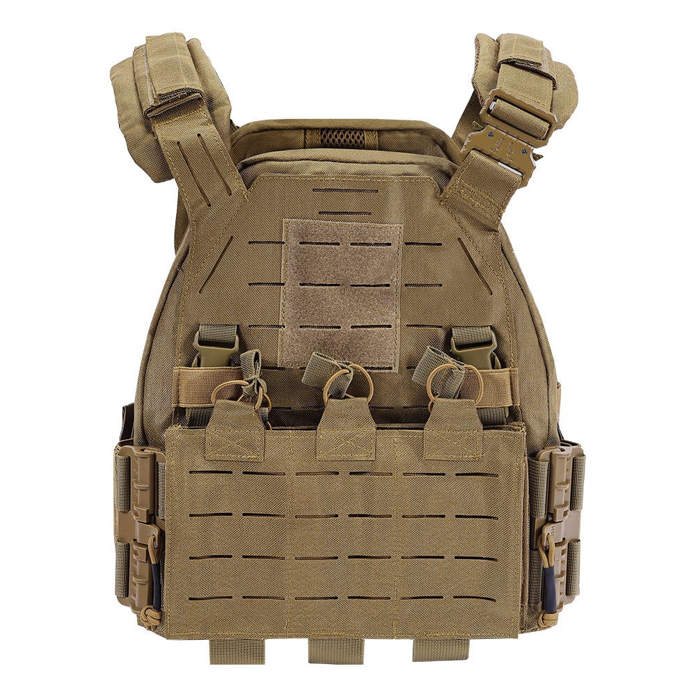 SINAIRSOFT Tactical Vest Adjustable CS Plate Carried Vest Quick Release laser cut