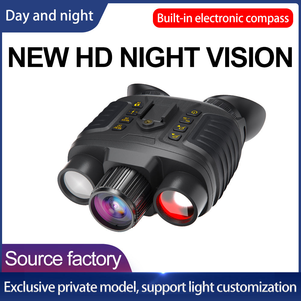 SINAIRSOFT Digital Infrared Night Vision Binoculars 4K 3D Head Mounted Goggles 8X Zoom 300M