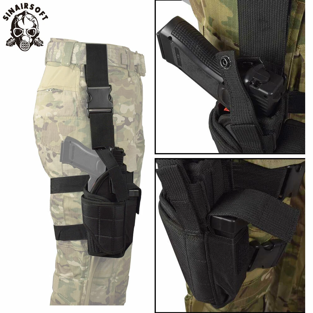 Tactical Drop Leg Holster Adjustable Hand Thigh Pistol Gun Holster Waterproof
