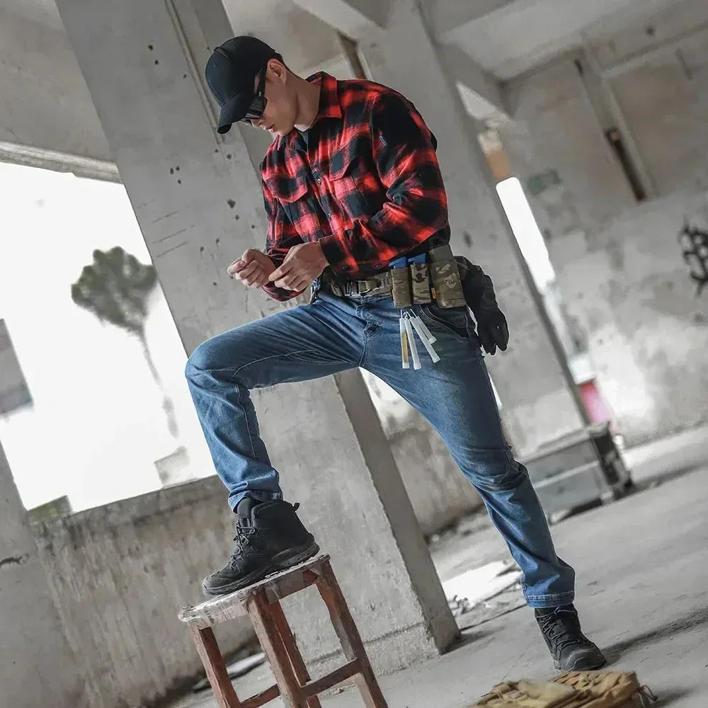 بنطلون جينز تكتيكي كارغو EMERSONGEAR Blue Label Freedom للخدمات الشاقة
