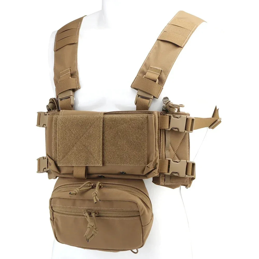 SINAIRSOFT التكتيكية MK4 الصدر تلاعب مايكرو قتال الهيكل نصف رفرف سترة