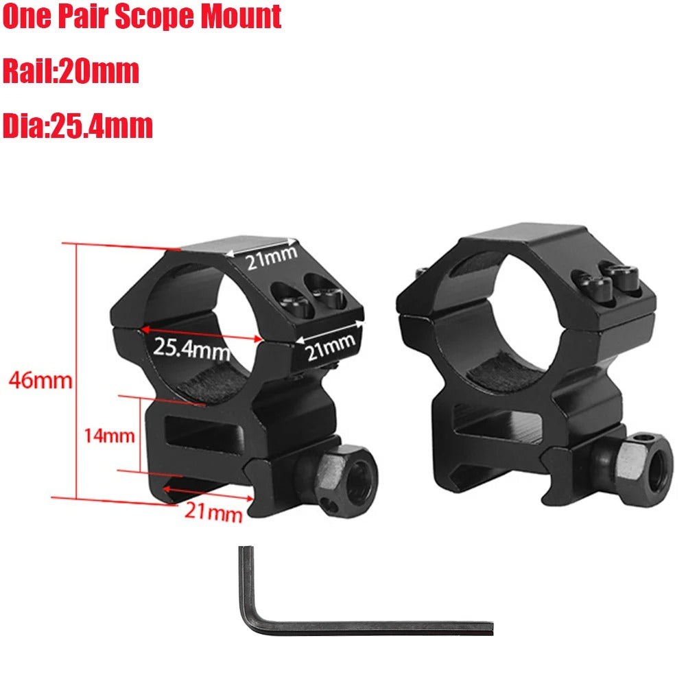 SINAIRSOFT 1 Pair Hunting Scope Mount Ring