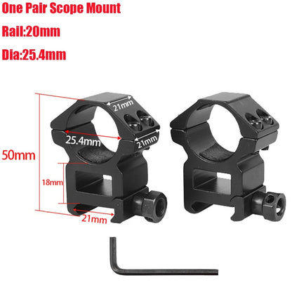 SINAIRSOFT 1 Pair Hunting Scope Mount Ring