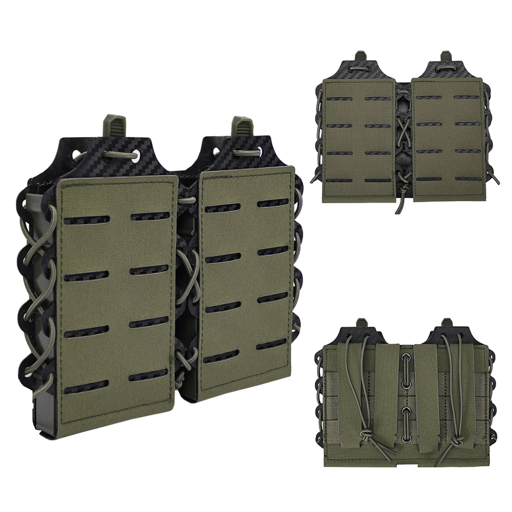 SINAIRSOFT Double 5.56/7.62 Magazine Pouch MOLLE Magazine Holder