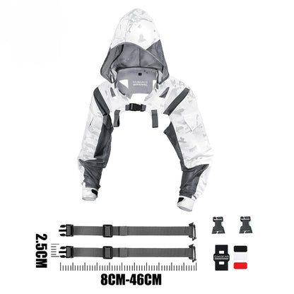 SINAIRSOFT Tactical Breathable Functional Hooded Sleeve Coat