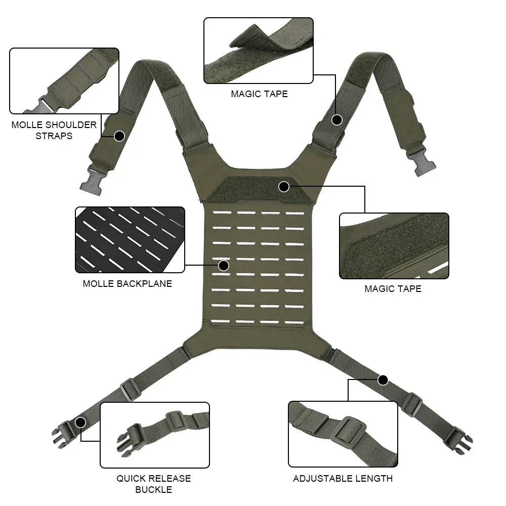 SINAIRSOFT Tactical D3 SS MK Chest Rig Hunting Airsoft MOLLE Vest Strap