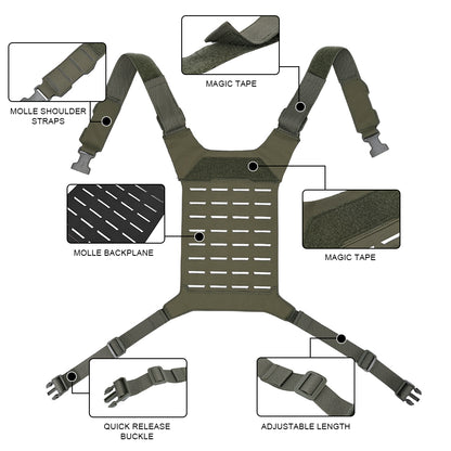 SINAIRSOFT Tactical D3 SS MK Chest Rig Hunting Airsoft MOLLE Vest Strap