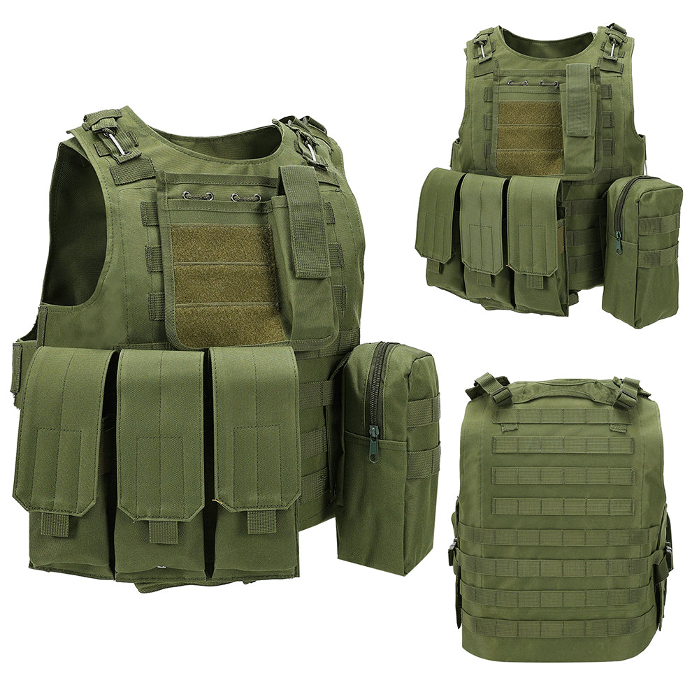 SINAIRSOFT Tactical Vest Molle Combat Assault Plate Carrier for Paintball