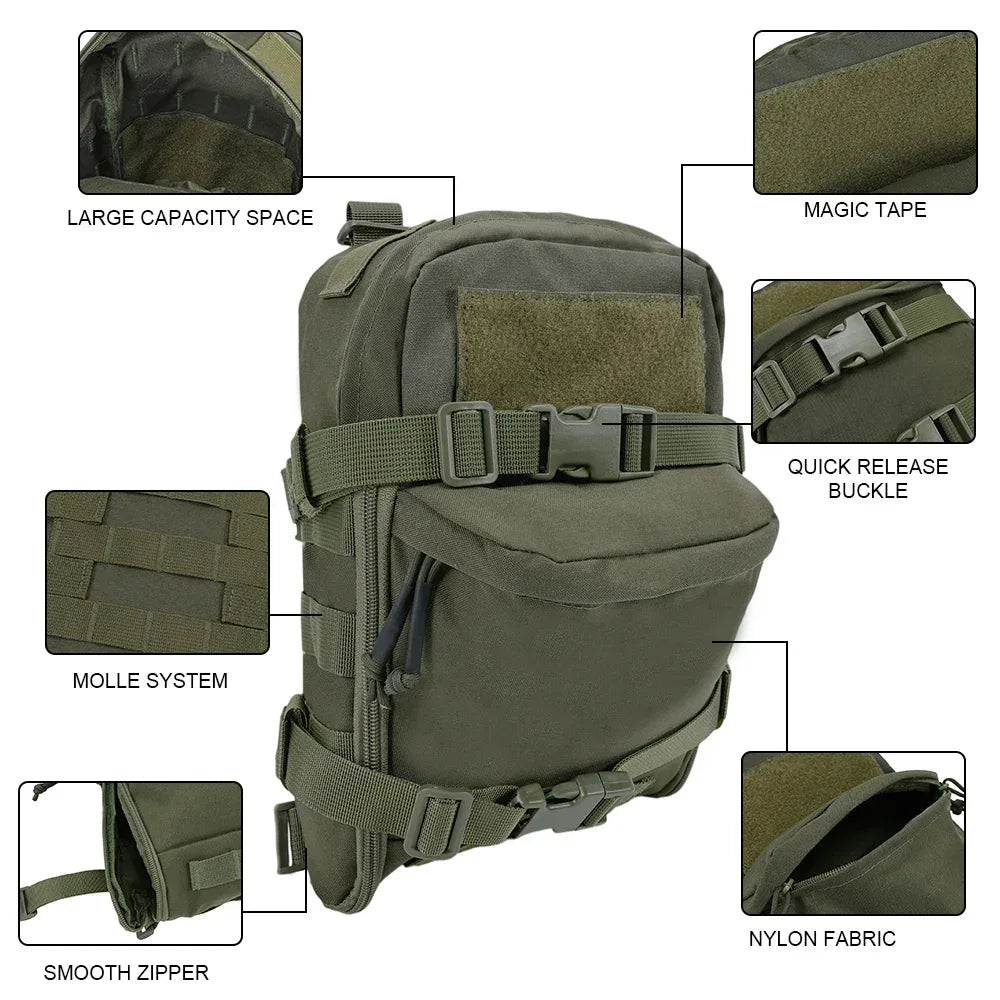 SINAIRSOFT Tactical Hydration Backpack for Vest