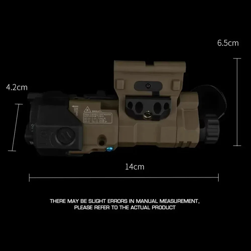 SINAIRSOFT MAWL-C1 نسخة عملية ضوء ليزر أحمر/أخضر كشاف سكة حديد