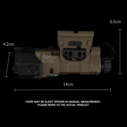 SINAIRSOFT MAWL-C1 Functional Version Red/Green Laser Light Rail Flashlight