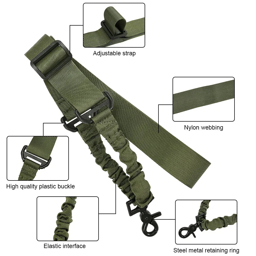 حمالة بندقية تكتيكية أحادية النقطة من SINAIRSOFT قابلة للفك السريع