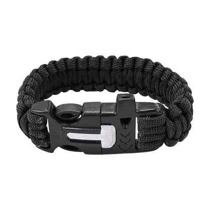 SINAIRSOFT Survival Paracord Bracelet Survival Kit Fire Starter Camping Rope Whistle