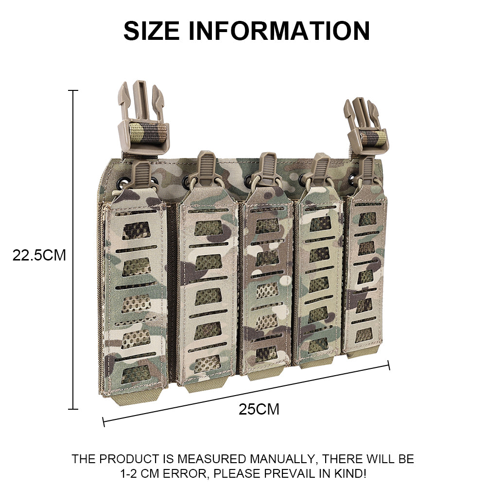 SINAIRSOFT Tactical MP5 MP7 Magazine Pouch Vest Chest Rig Mount