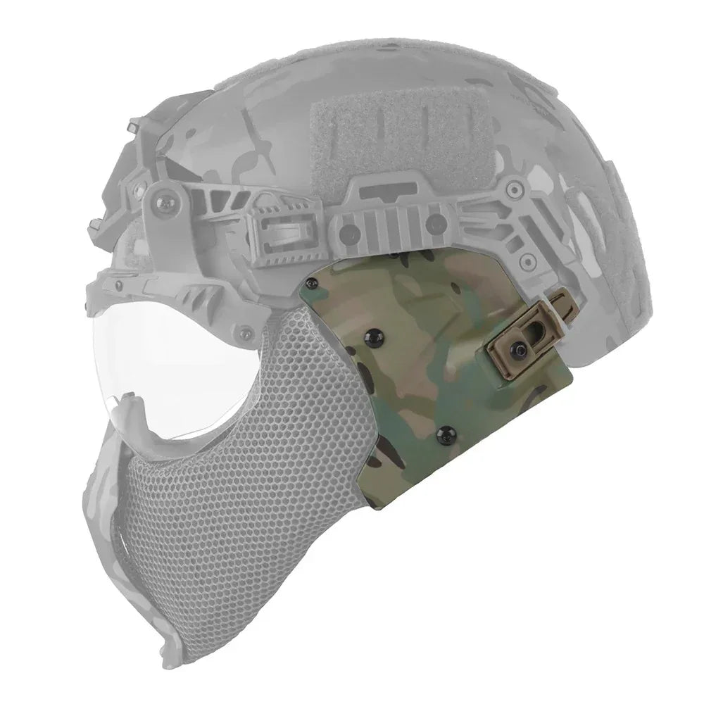 ملحقات غطاء الأذن الواقي لسماعة الرأس والسكك الحديدية التوجيهية للجانب 3.0 من خوذة SINAIRSOFT التكتيكية