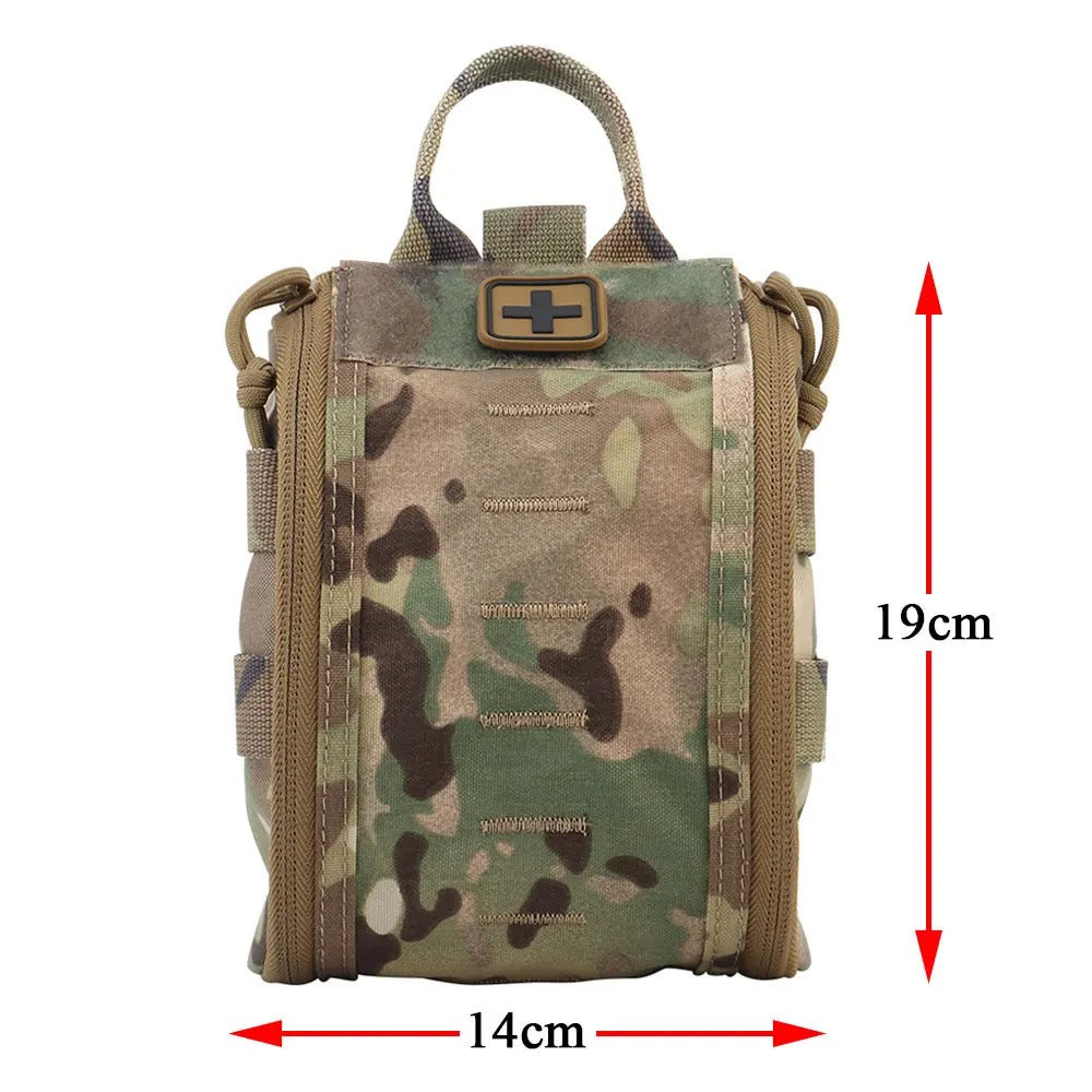 SINAIRSOFT Tactical First Aid Kits Empty Pouch Pack Molle Clip EMT IFAK Medical Waist Bag