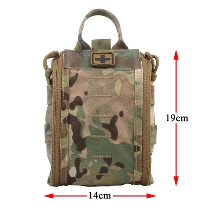 SINAIRSOFT Tactical First Aid Kits Empty Pouch Pack Molle Clip EMT IFAK Medical Waist Bag