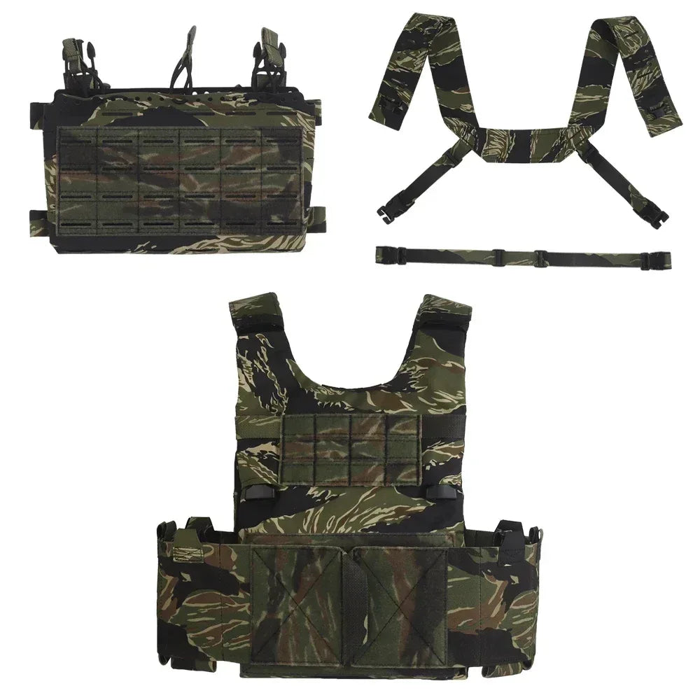 SINAIRSOFT Tactical SS Style LV119 Plate Carrier Set 2 في 1 حامل لوحة الصدر التكتيكي سريع التبديل