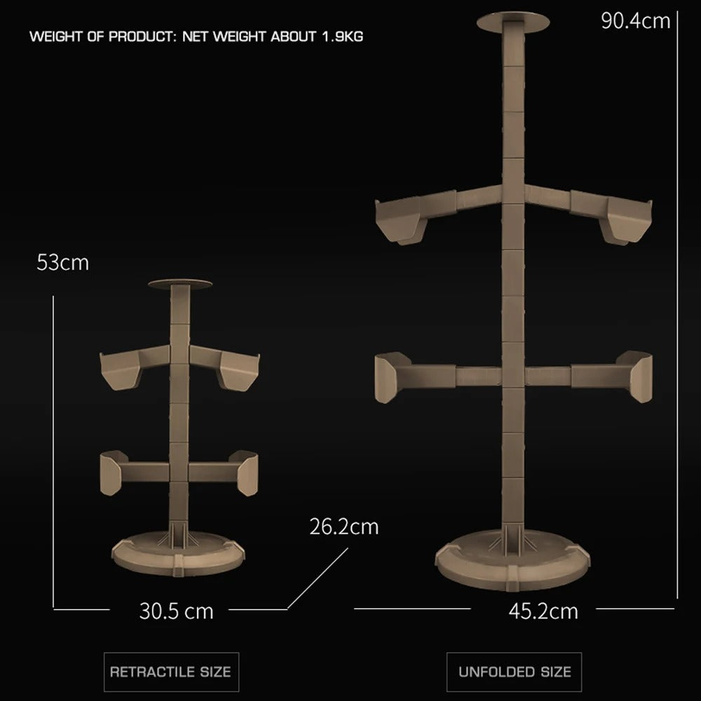 SINAIRSOFT Tactical Gear Stand Body Armor Helmet Equipment Display Plate