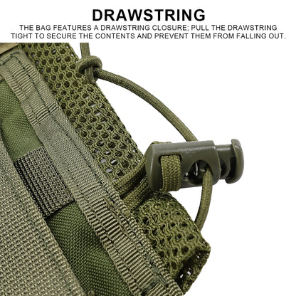 SINAIRSOFT Tactical Mesh Mag Drop Pouch Recycling MOLLE Foldable Magazine bag