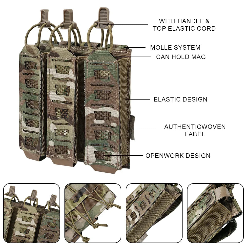 حقيبة مجلات MP5 MP7 تكتيكية من SINAIRSOFT، حامل مجلات على الحزام، حقيبة Molle
