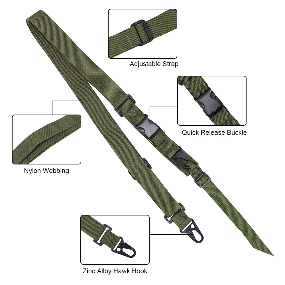 SINAIRSOFT Tactical 3 Point Rifle Sling  Airsoft Paintball Strap