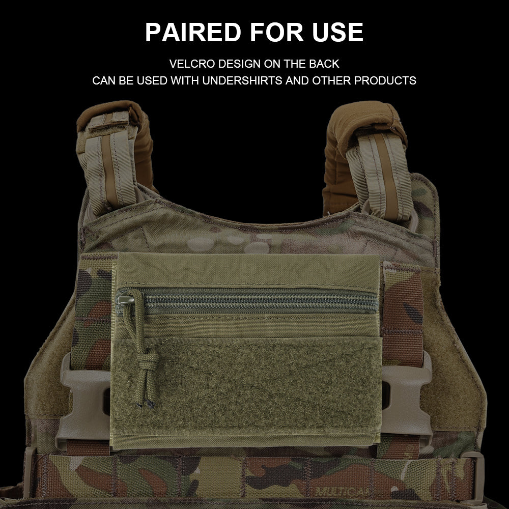 SINAIRSOFT Tactical Micro Flat Zipper Pouch Portable Storage Bag