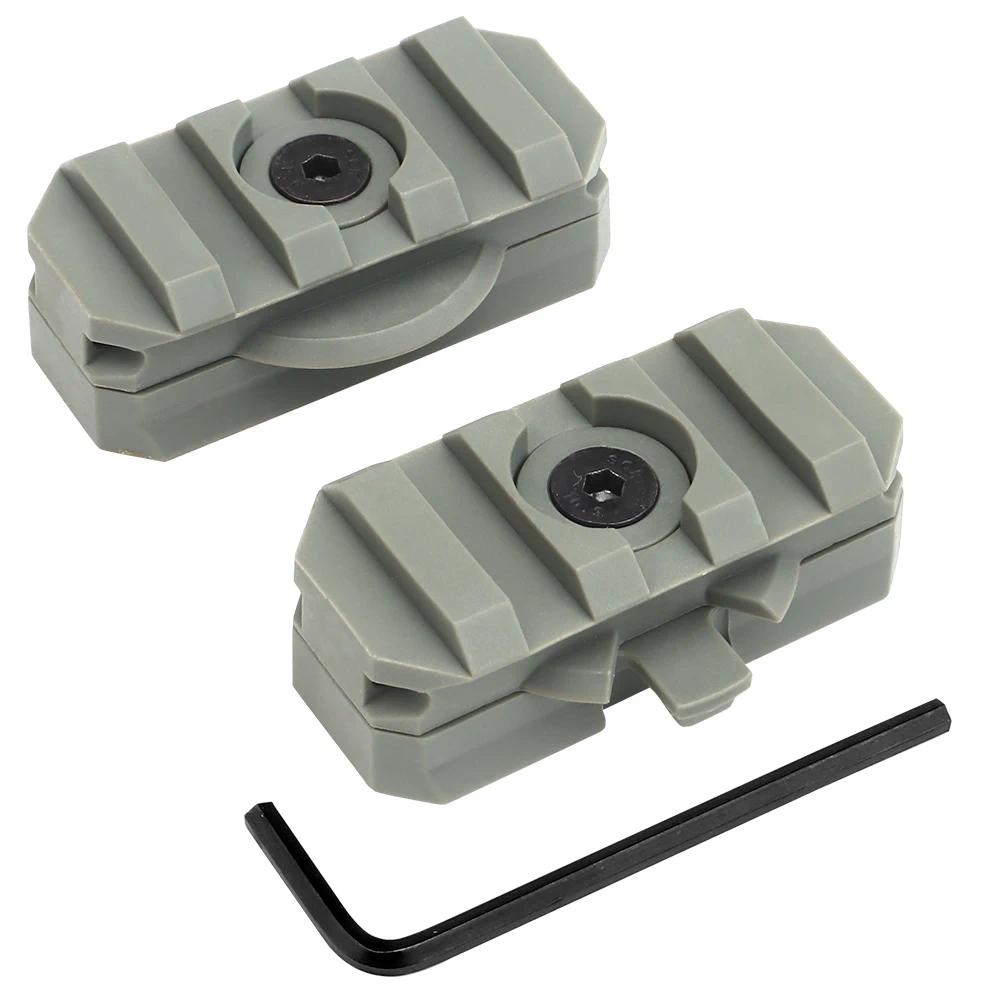 SINAIRSOFT Tactical Helmet Side Rail Flashlight Mount Adapter 360 Degree Rotat