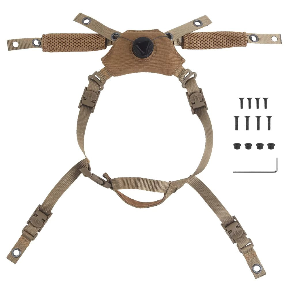 SINAIRSOFT Tactical Helmet Dial Suspension System Chin Strap Adjustable