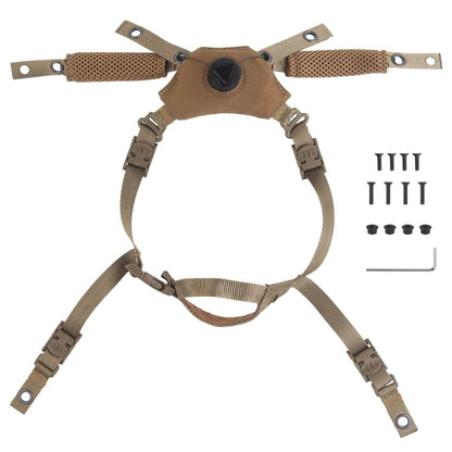 SINAIRSOFT Tactical Helmet Dial Suspension System Chin Strap Adjustable