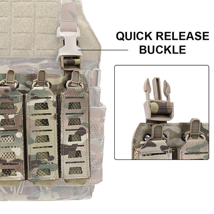 SINAIRSOFT Tactical MP5 MP7 Magazine Pouch Vest Chest Rig Mount