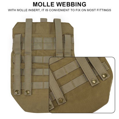 SINAIRSOFT Tactical Assault Back Panel Bag MOLLE Ammo Plate Carrier Pouch For Hunting Vest